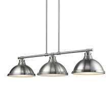 Golden 3602-3LP PW-PW - Yep by Golden Lighting Duncan 3-light Island Light in Pewter